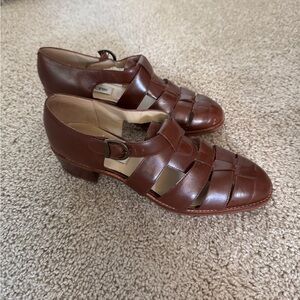 Apostrophe Brown Heeled Sandals